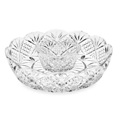 Godinger Dublin Large Crystal Chip and Dip