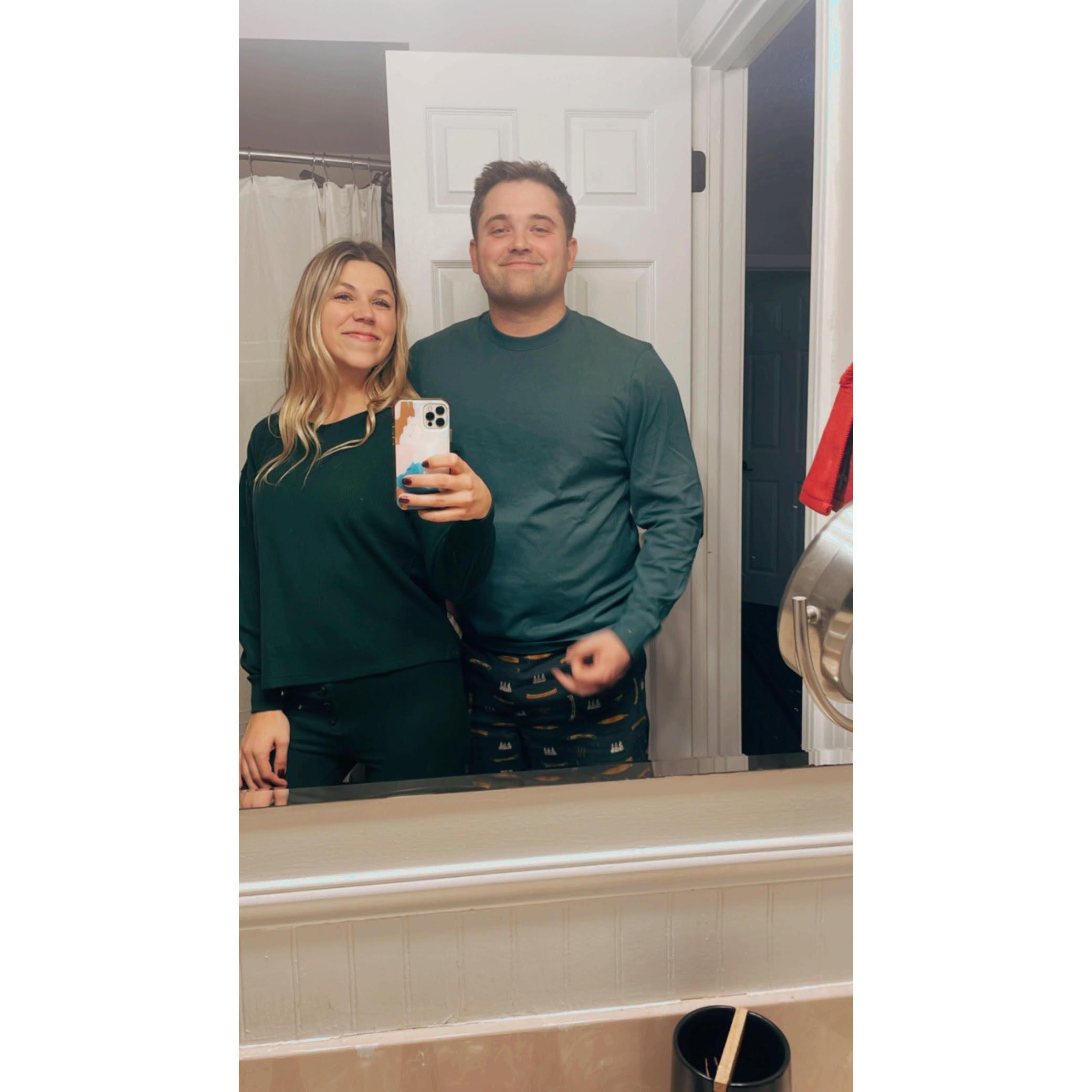 Matt once said we would never have matching jammies