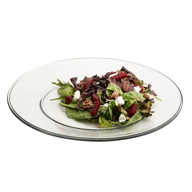 Anchor Hocking 13-Inch Presence Glass Service Plate, Set of 6 - 86334