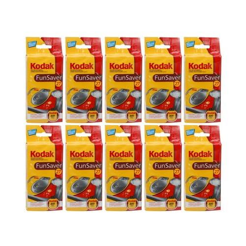 Kodak Fun Saver Single Use Camera (10-Pack) Bundle (10 Items)