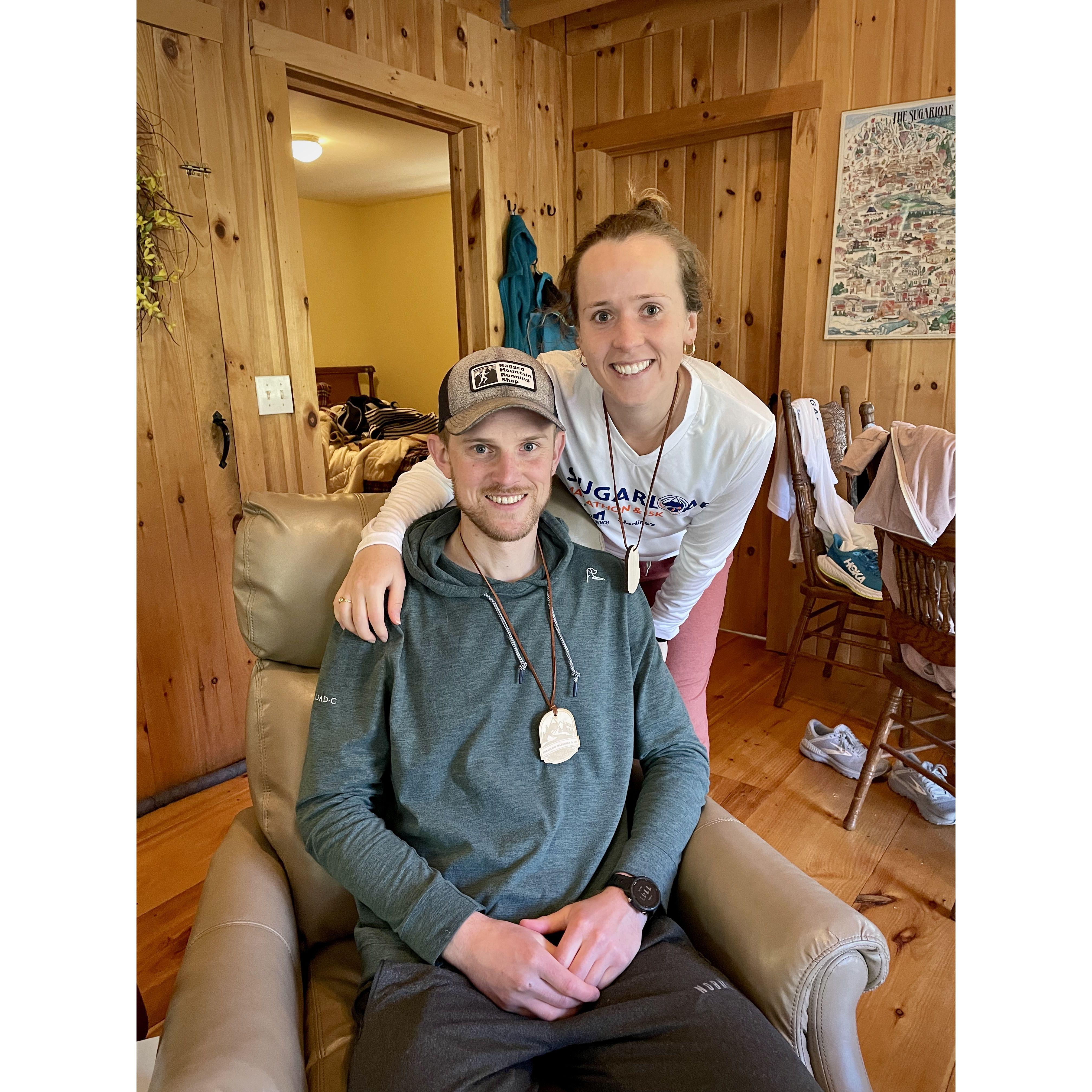 Anders' PR and Sarah's first marathon (she loved it!)