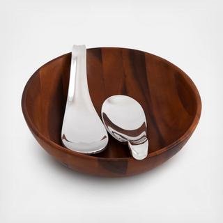 Yin Yang Salad Bowl with Servers