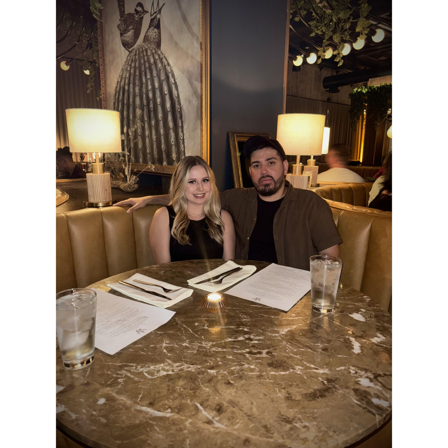Celebrating our engagement at Wren & Wolf