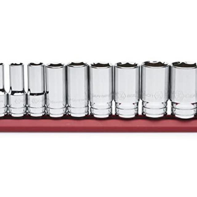 GEARWRENCH 11 Pc. 3/8" Drive 6 Pt. Mid-Length Socket Set, SAE - 80555S