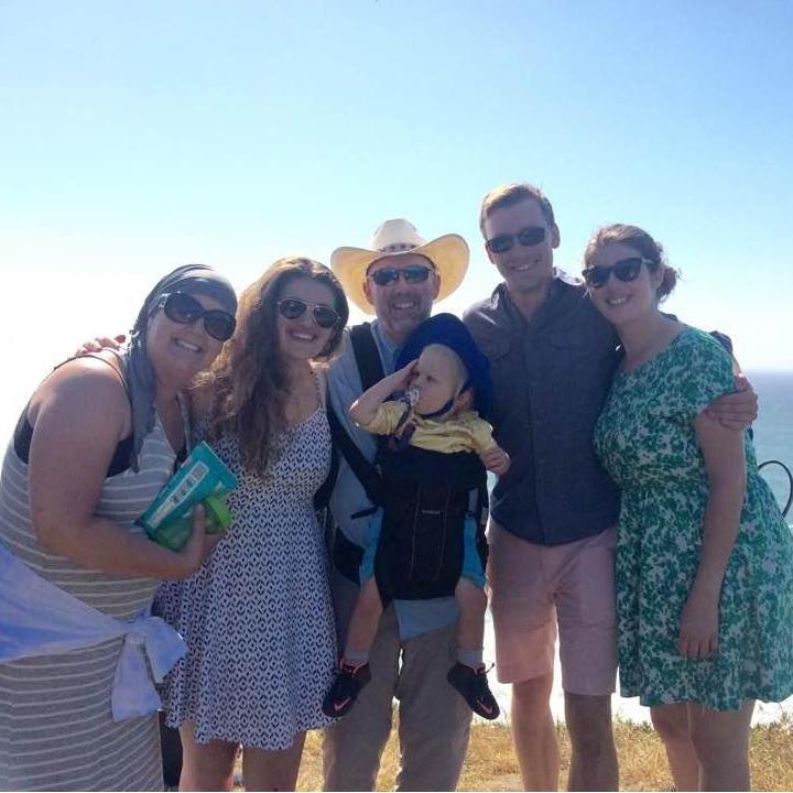 Visiting our favorite spot at San Gregorio Beach with Rachel's dad, sister, step-mom and half-brother.