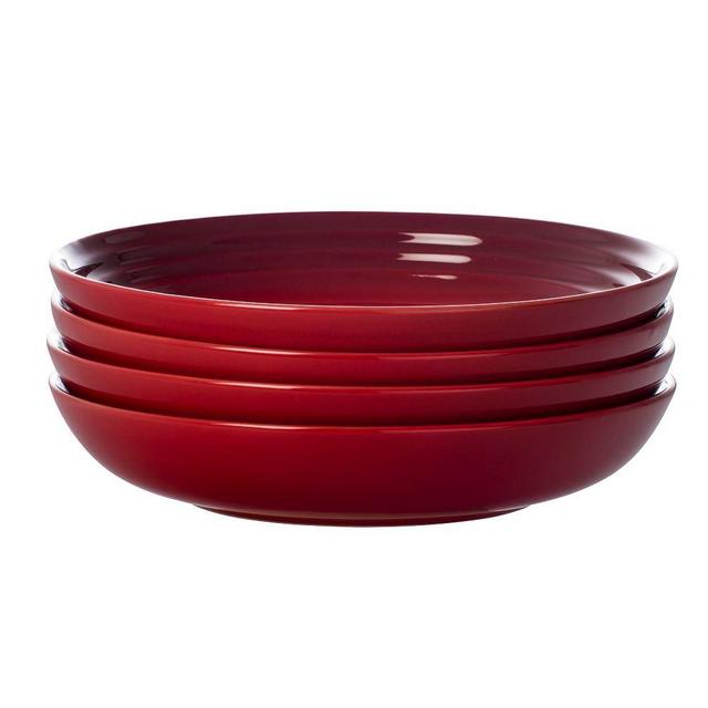 Le Creuset 9.75" Pasta Bowls, Cerise, 9.75", Set of 4