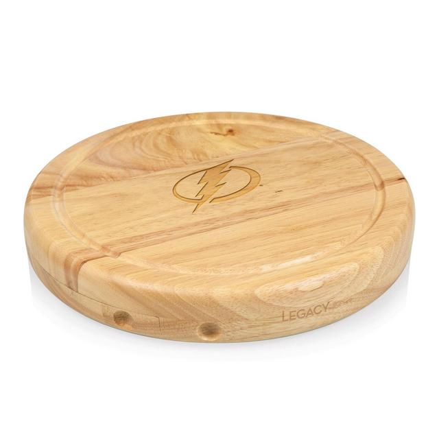 NHL Tampa Bay Lightning Circo Cheese Cutting Board & Tools Set - Brown