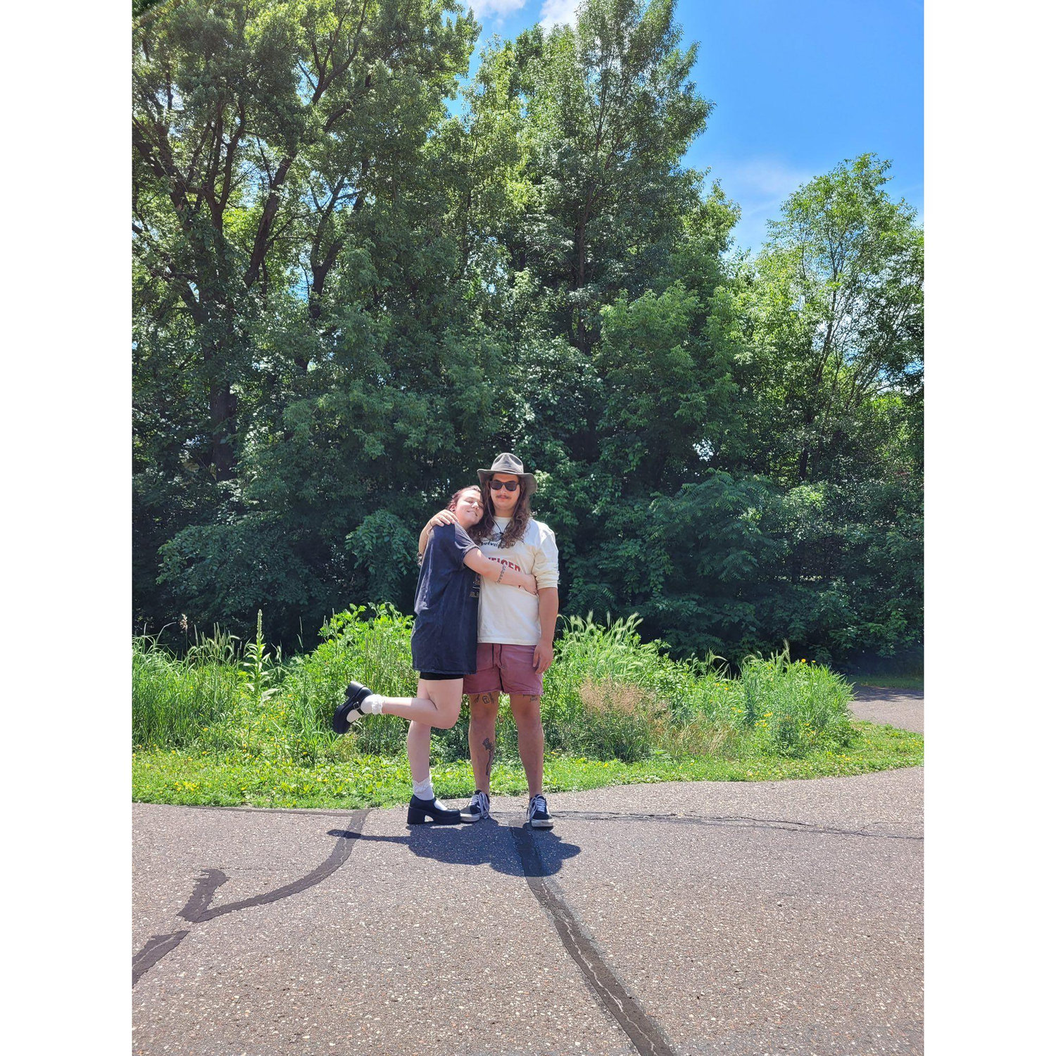 In front of our first apartment