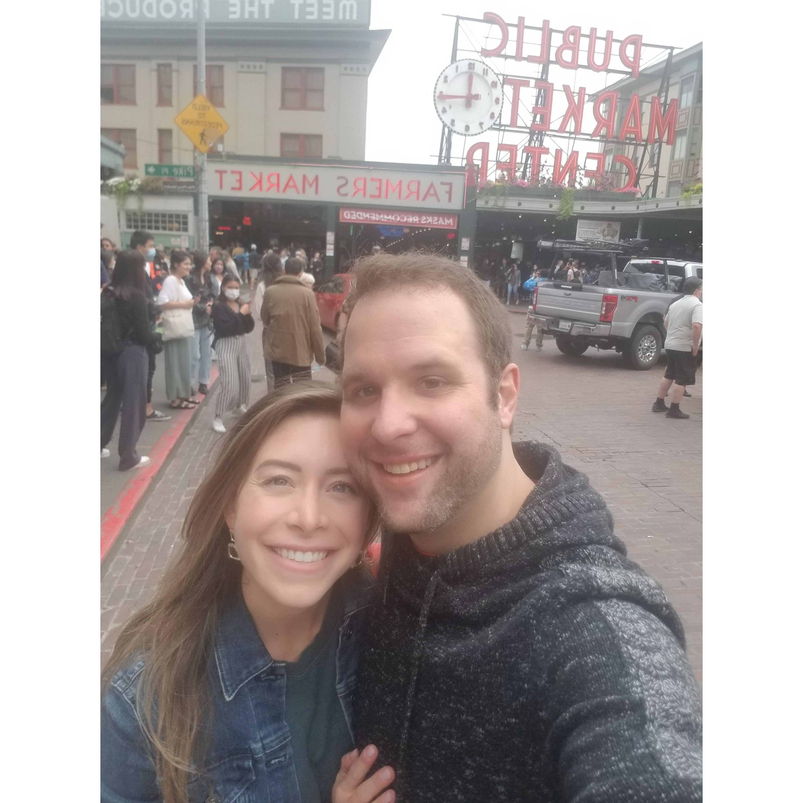 Our happy place in Seattle, Pike Place Market - Aug 2021
