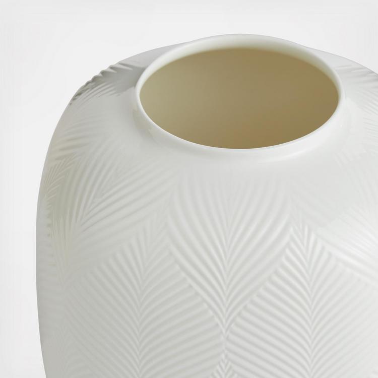 Wedgwood White Folia Bulb Vase 23cm | David Jones