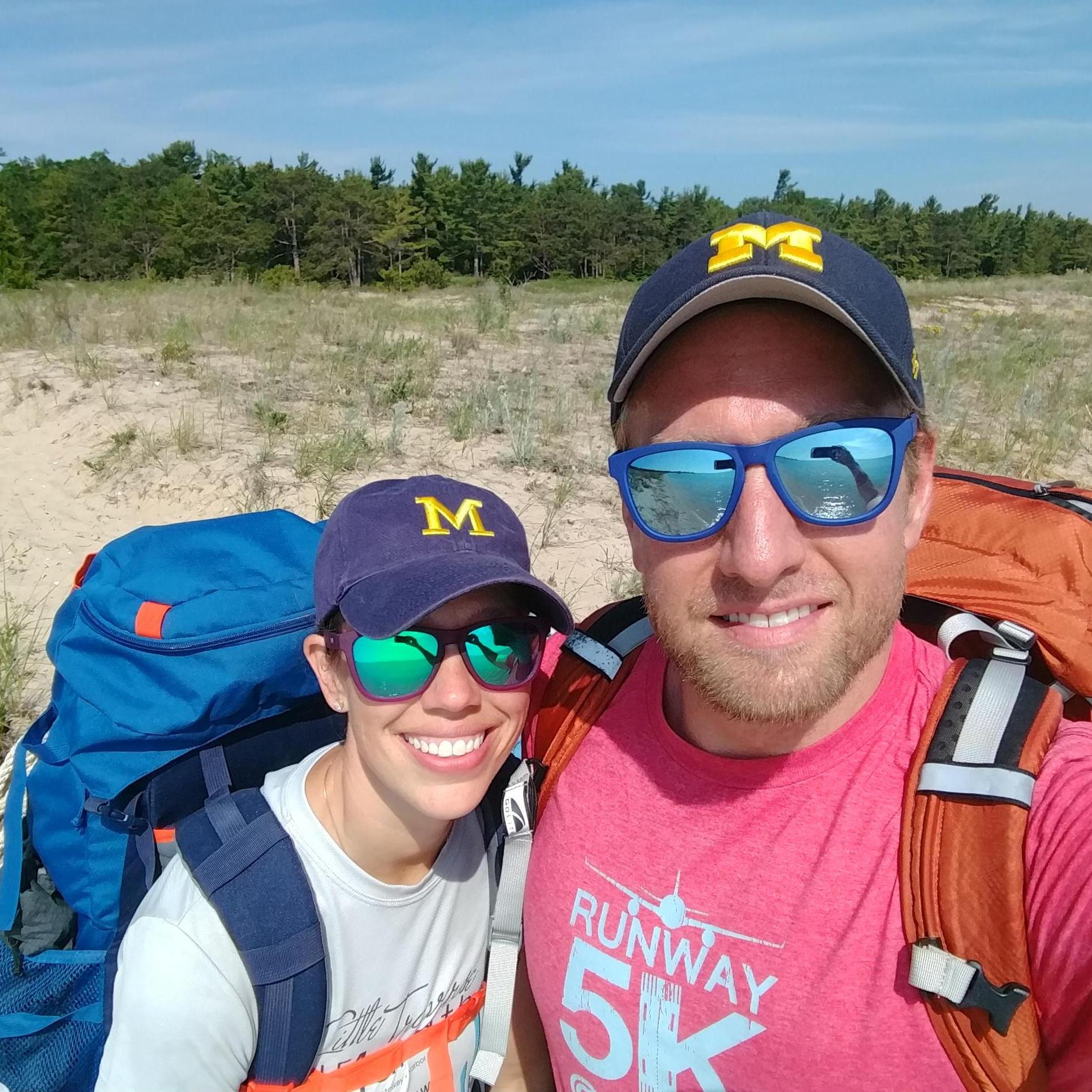 Backpacking South Manitou Island was a trip 1 year in the making, and the inspiration for a lasting spreadsheet calendar of some acclaim. The bugs were bad. Not pictured: mosquito head net, 98% DEET