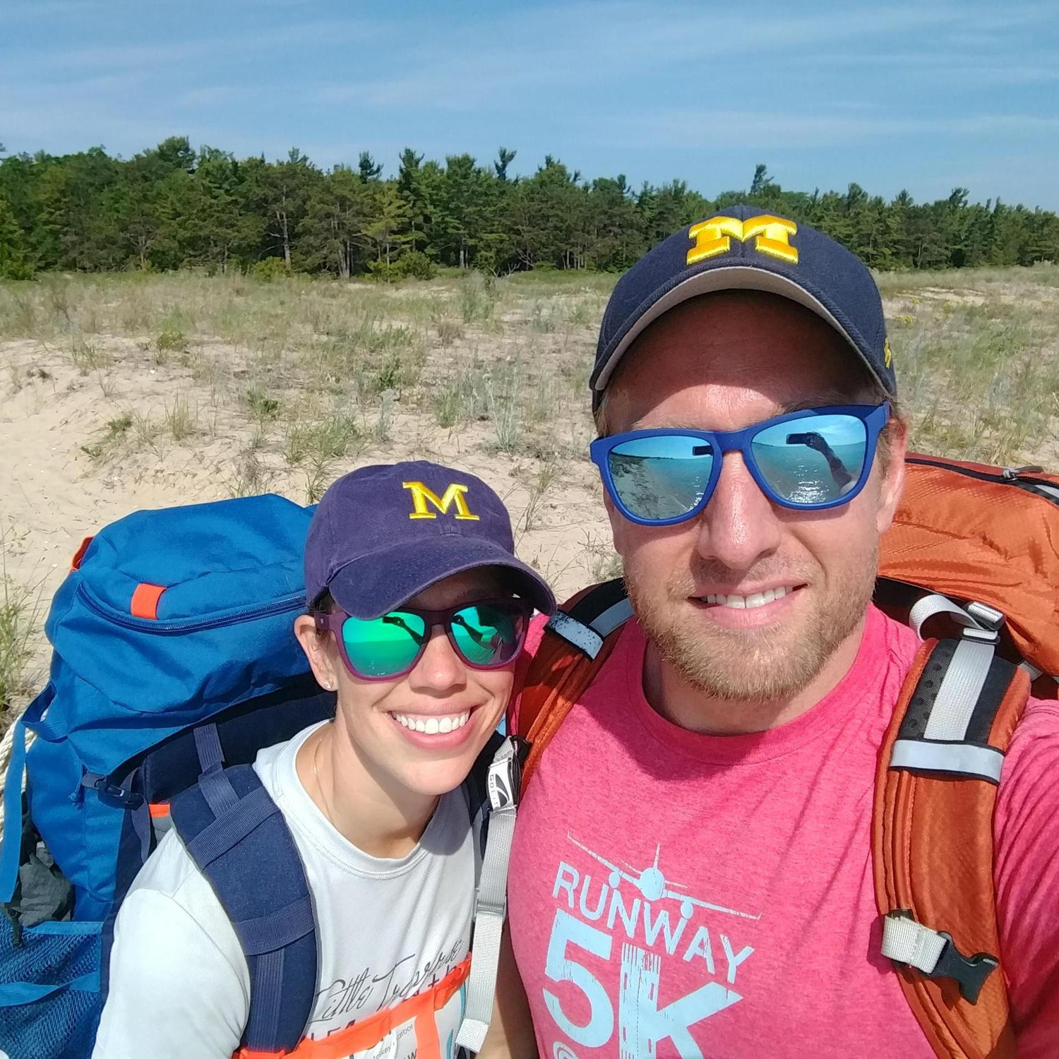 Backpacking South Manitou Island was a trip 1 year in the making, and the inspiration for a lasting spreadsheet calendar of some acclaim. The bugs were bad. Not pictured: mosquito head net, 98% DEET