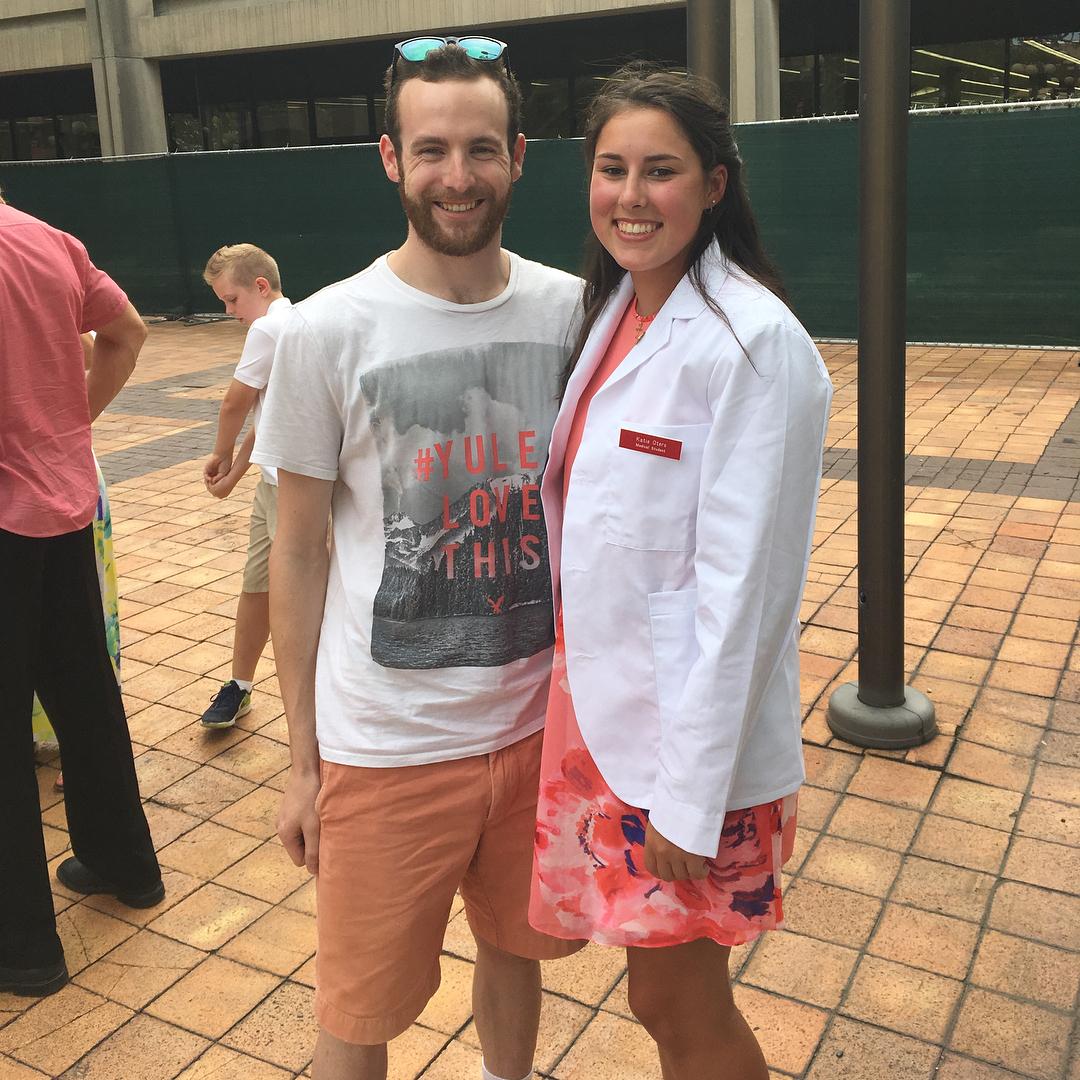 Katie's "White Coat Ceremony" at the beginning of medical school