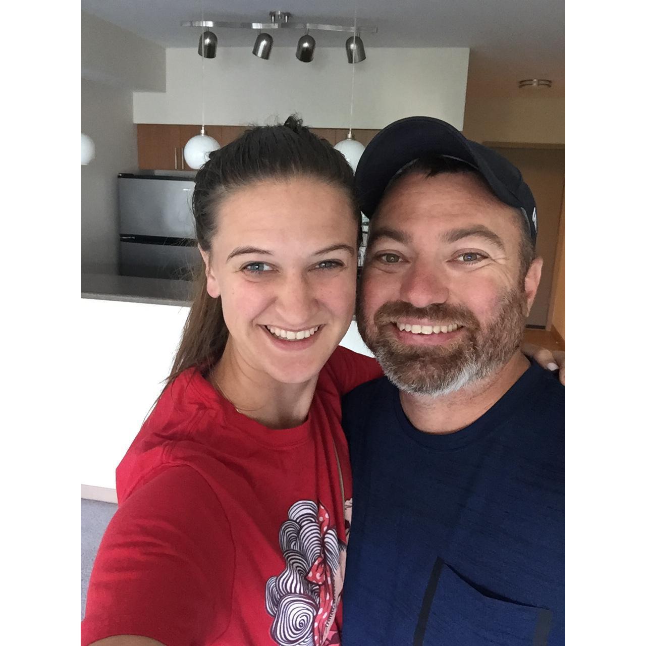 Move in day at our first apartment!