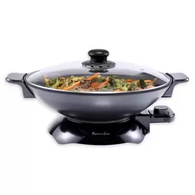 Professional Series® 16.5-Inch Nonstick Electric Wok Chef Pan in Black