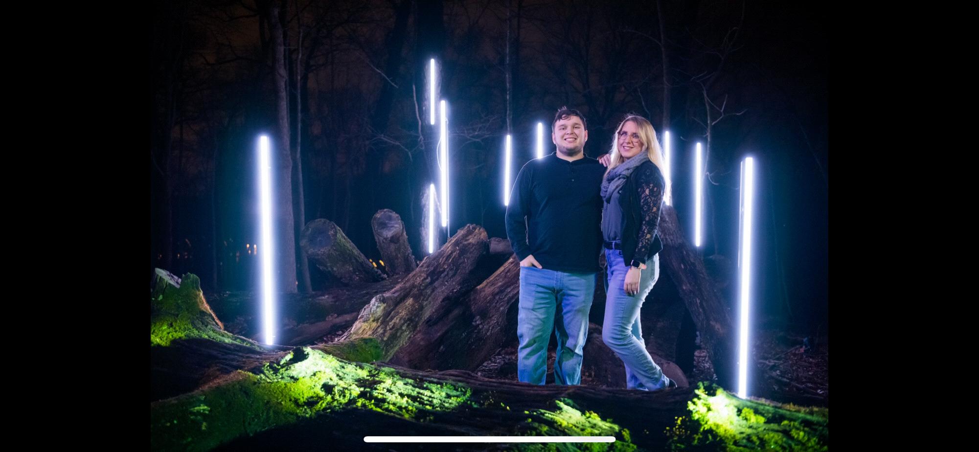 2020: 22nd birthday date to Crystal Bridges, North Forest Lights