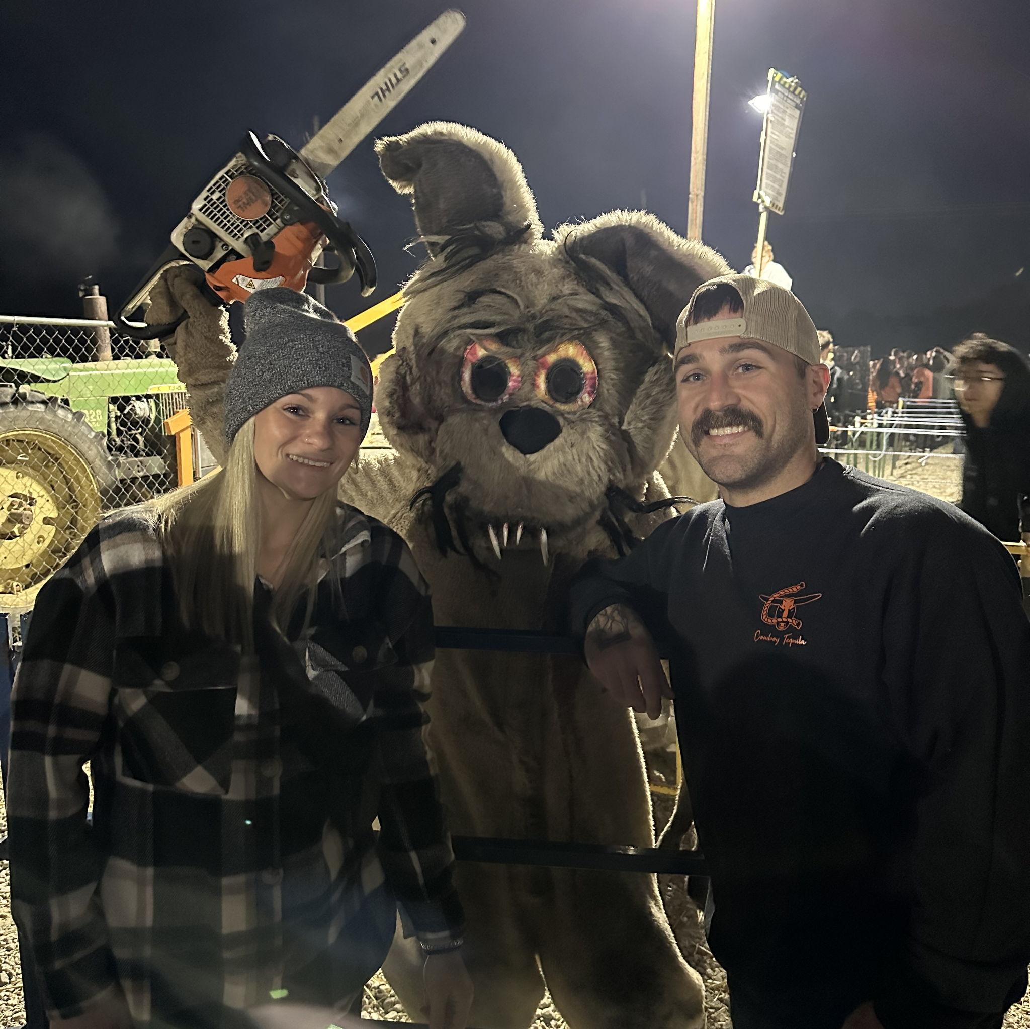 First Halloween together at Indiana Fear Farm