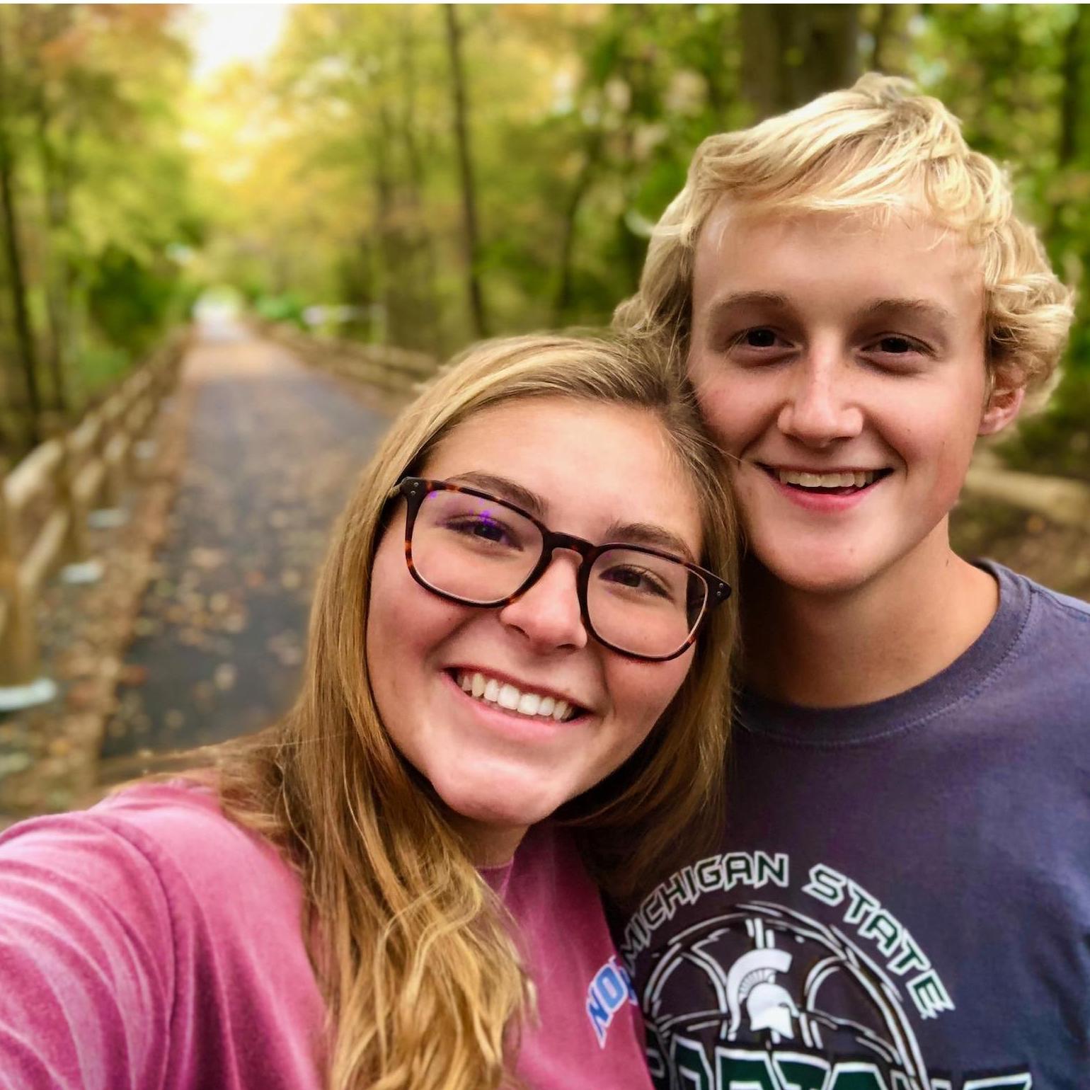 Enjoying some biking on the new bike trail in Delaware.