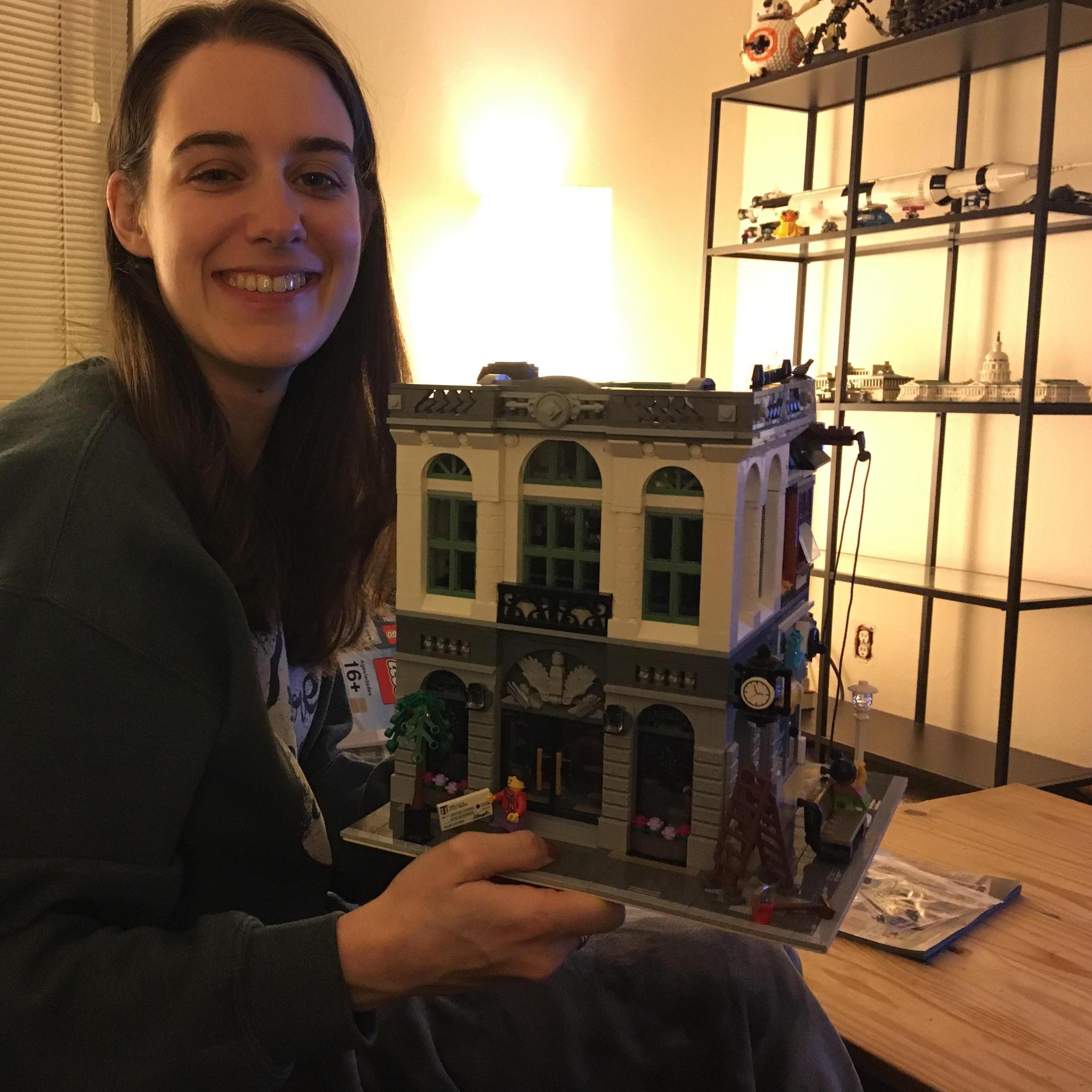 Tessa's first LEGO!