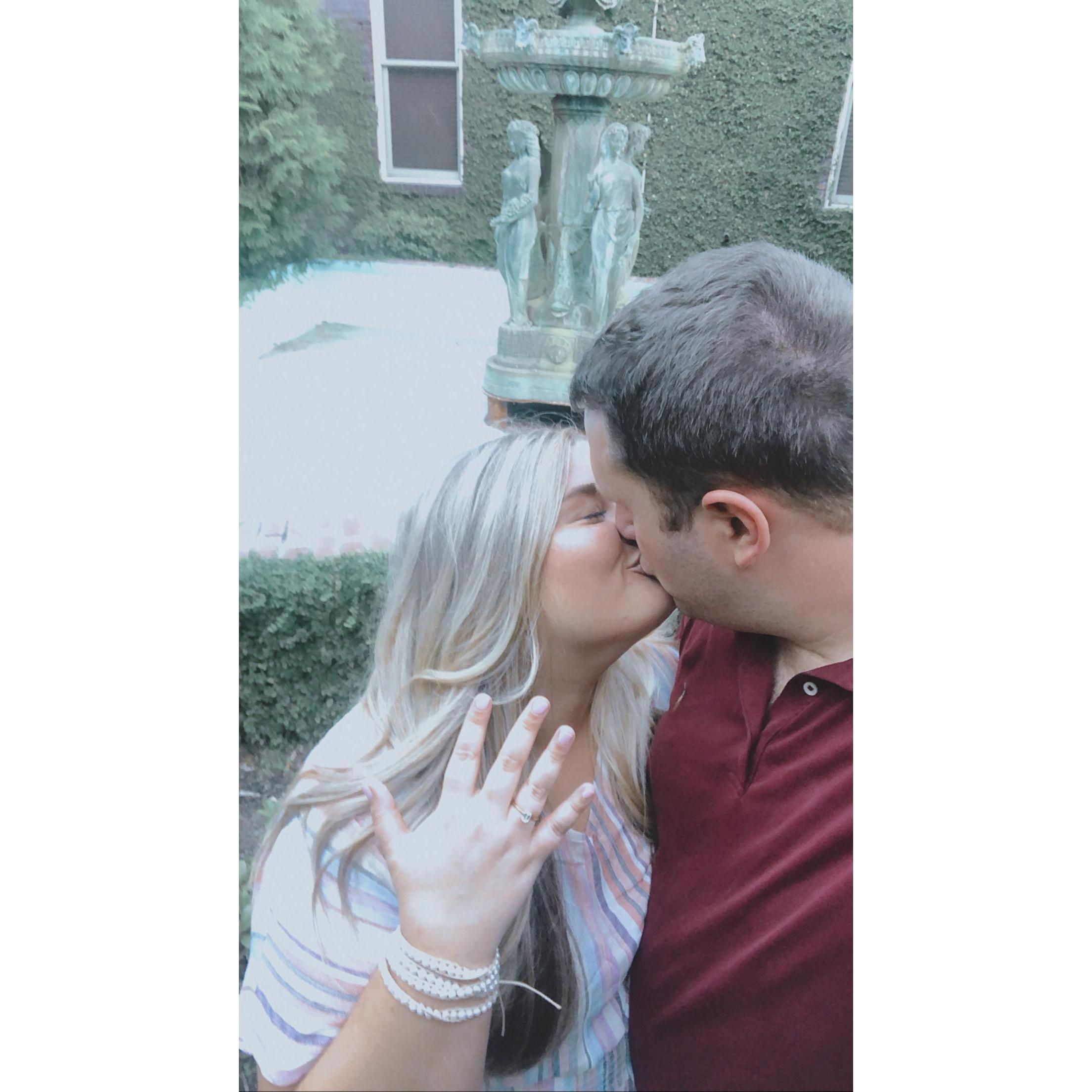 Where he proposed! Courtyard of our apartment.
Hammond, LA
July 2020