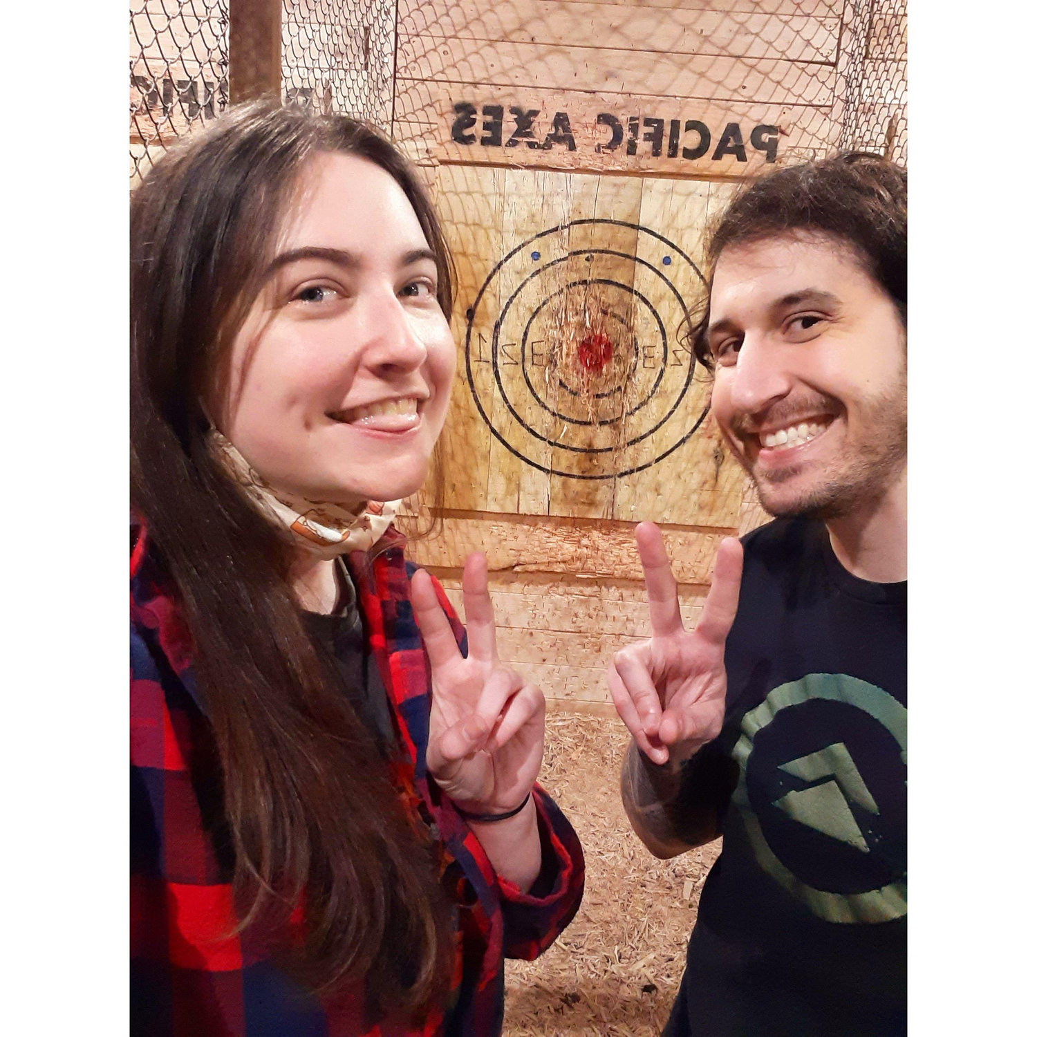 Axe throwing date day!