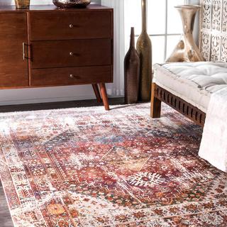 Farley Medallion Fringe Area Rug