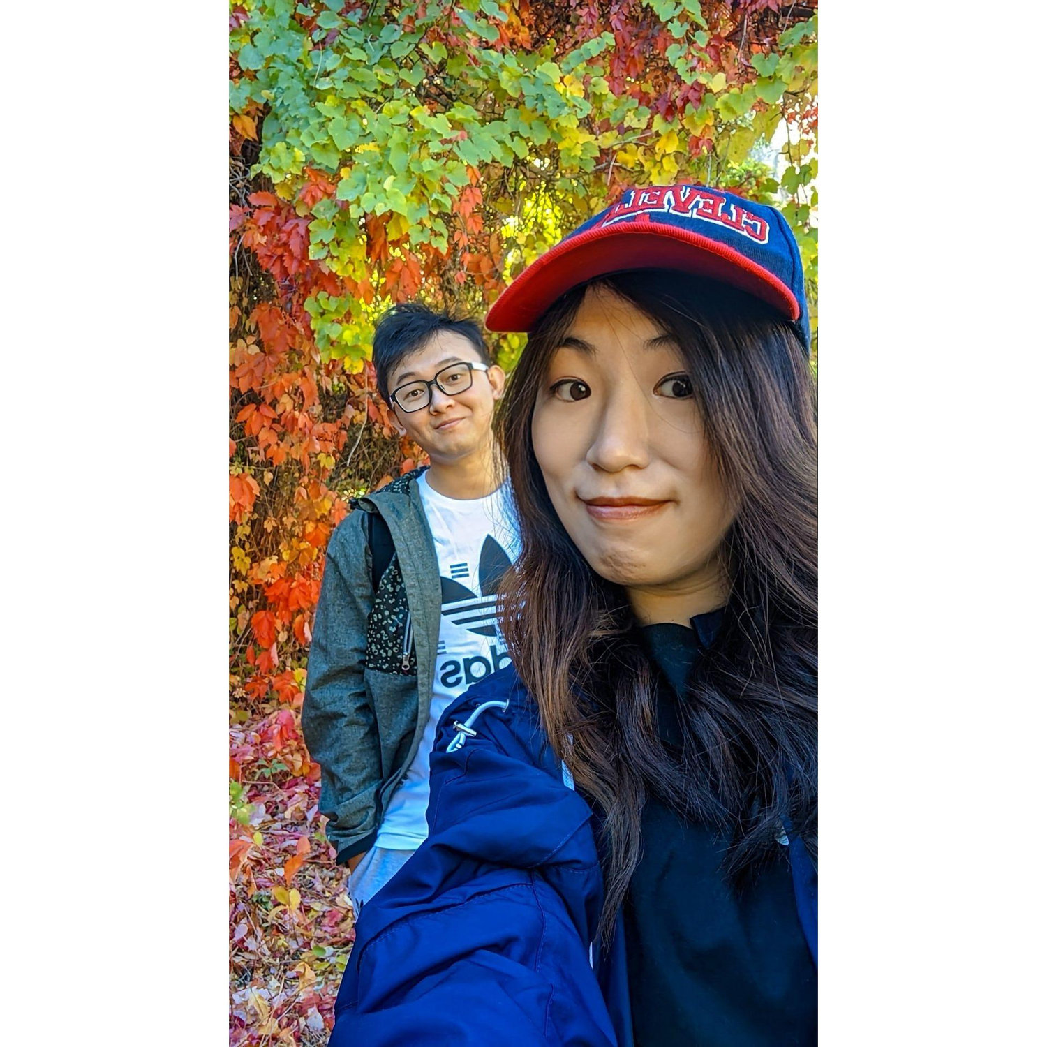 A colorful background found when we were hiking.