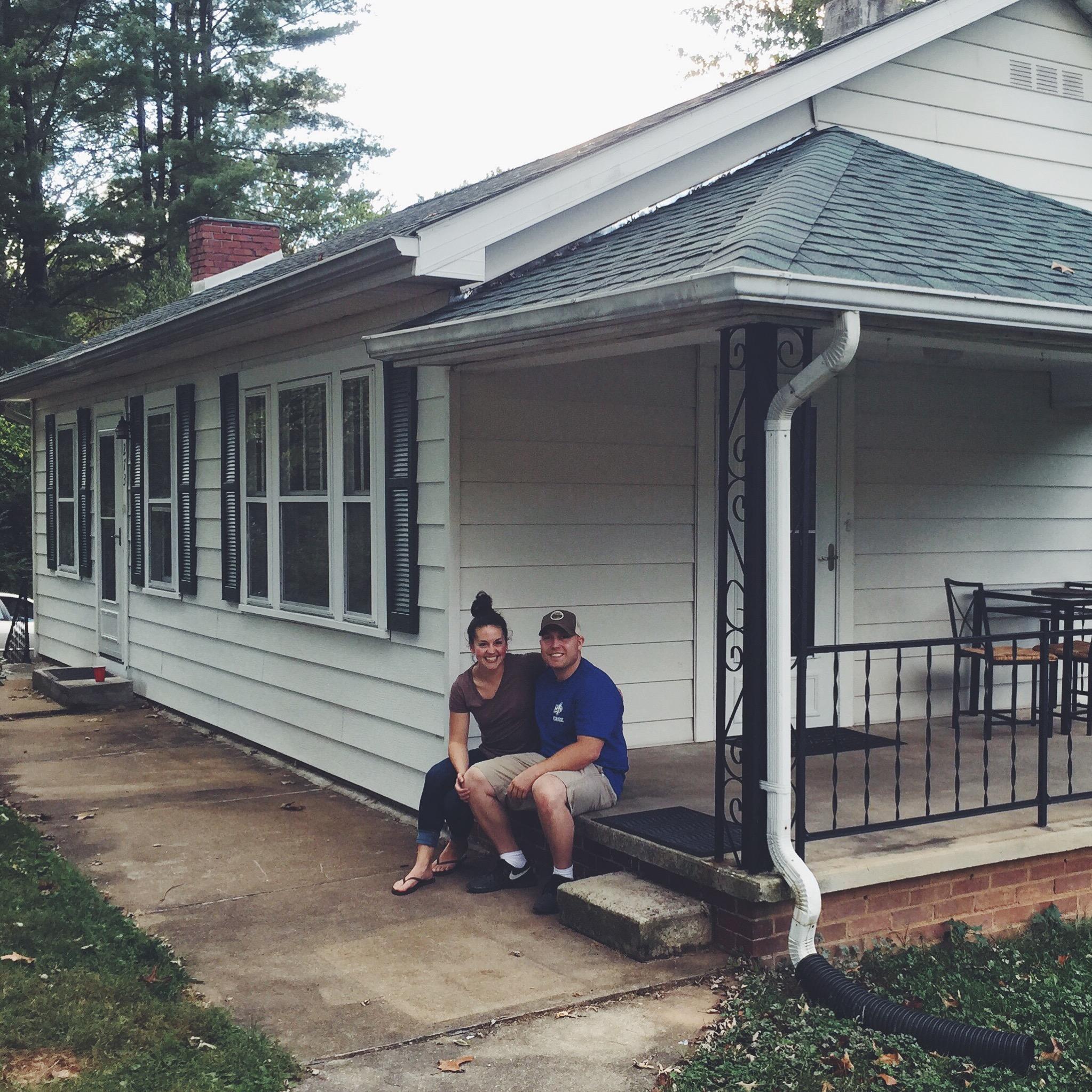 The day we moved into our first home that we bought together!