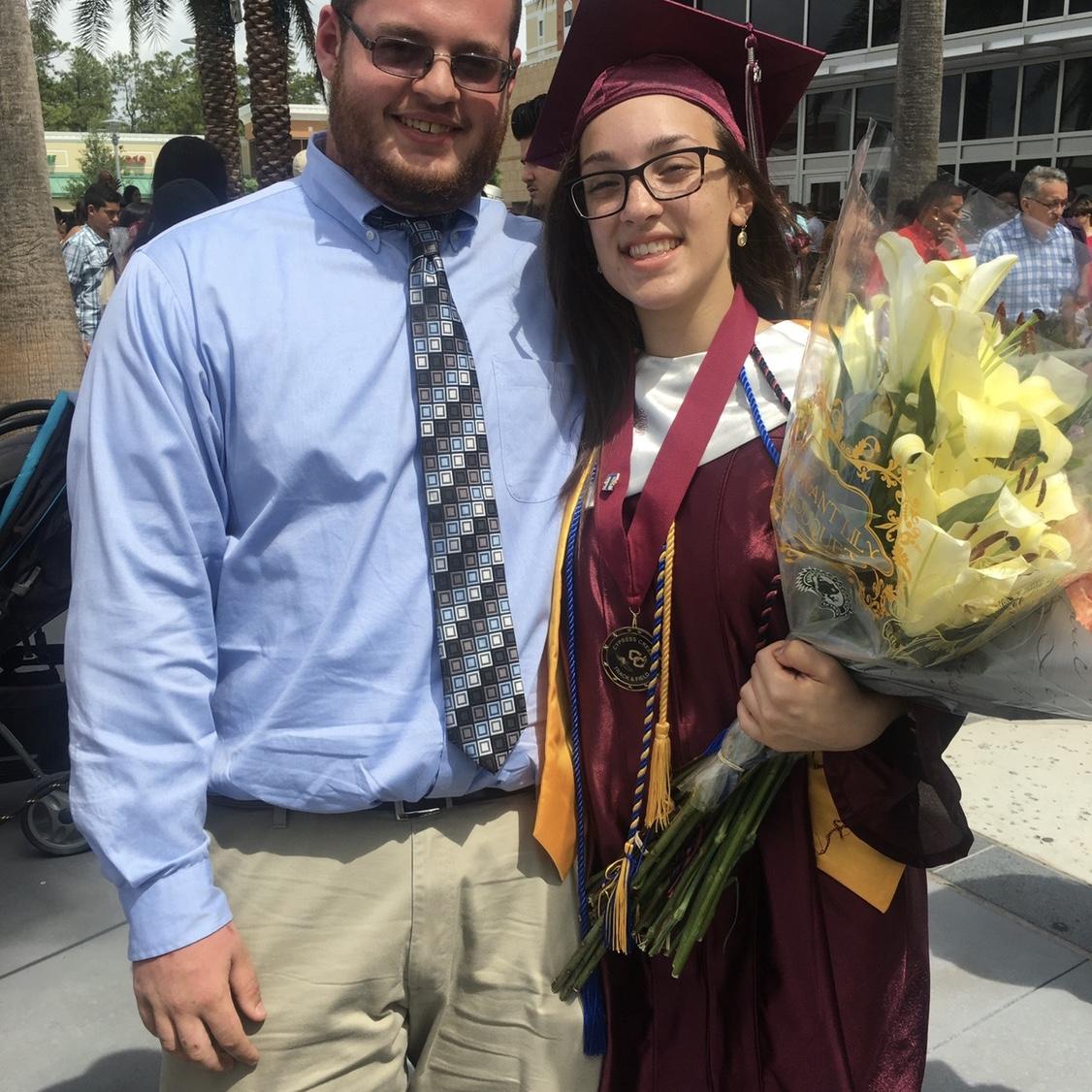 Christine's high school graduation in 2017
