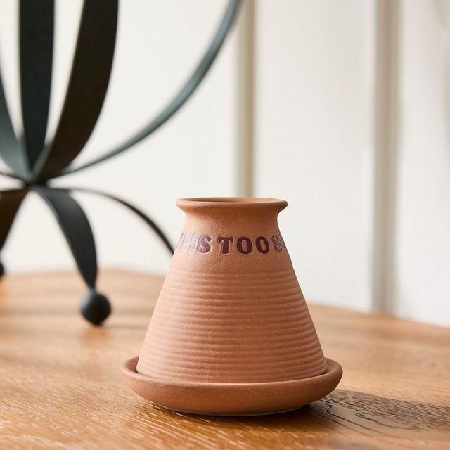 Pierce and Ward Clay Match Strike Holder, Terracotta