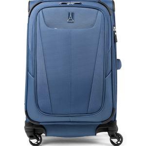 Travelpro Maxlite 5 Softside Expandable Luggage with 4 Spinner Wheels, Lightweight Suitcase, Men and Women, Ensign Blue, Carry-on 21-Inch
