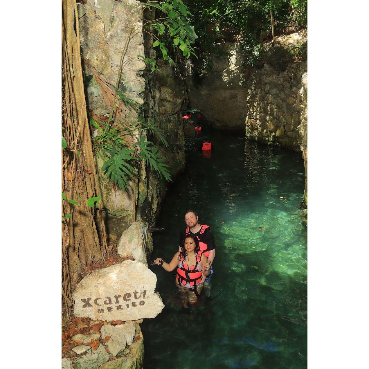 Swimming through underground rivers in Mexico