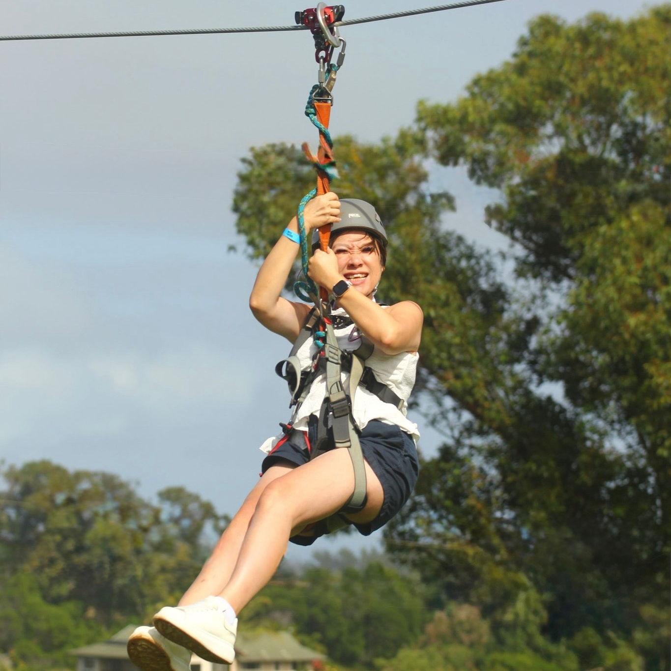 Zip Lining at somewhere in Maui 1/01/2025 🫣