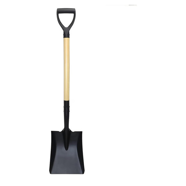Square Shovel, Shovels for Digging with D-Handle, Overall 41-Inch Long Garden Shovel, Transfer Shovel, Snow Shovel for Car, Garden Tools