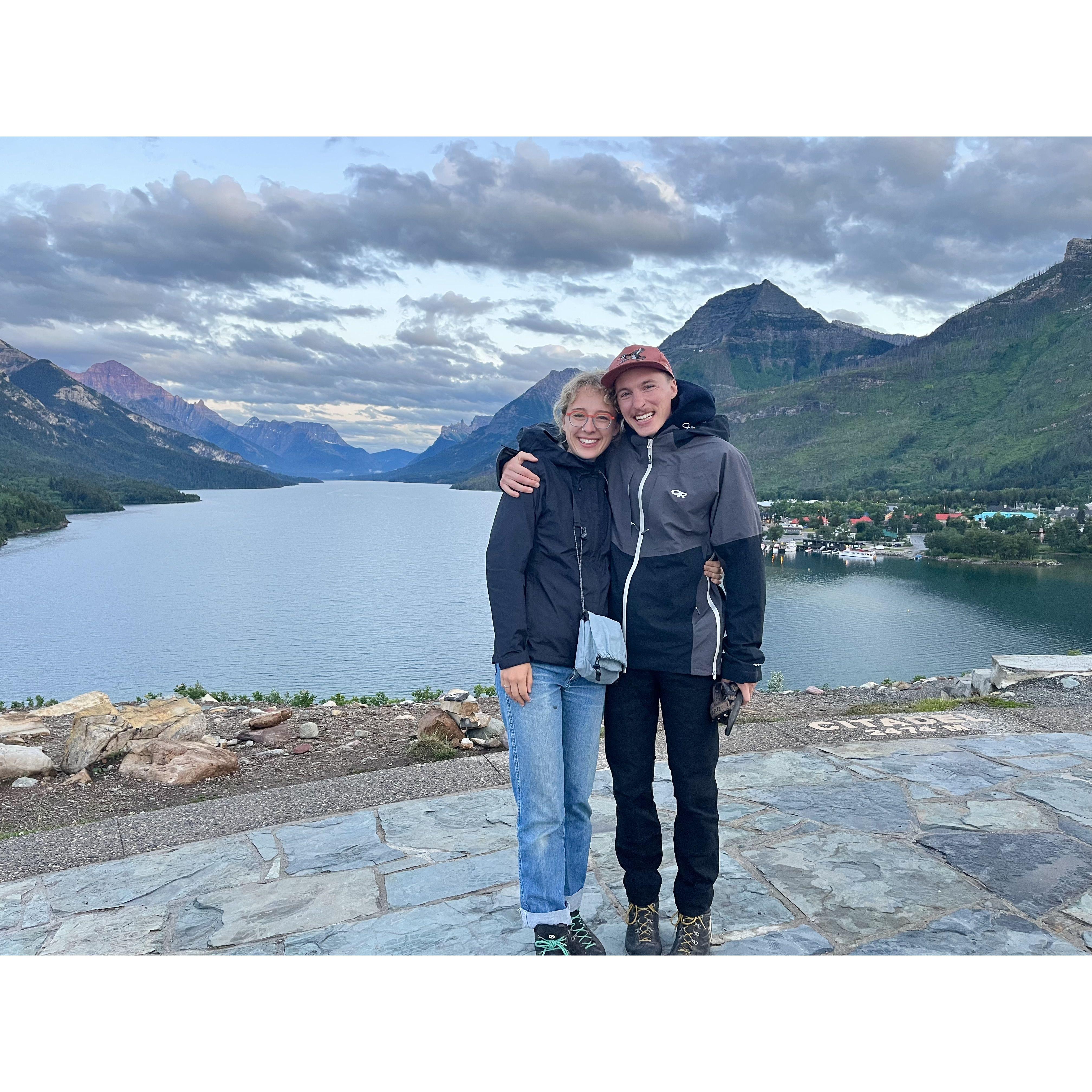 Visiting Waterton, Canada with Sarah's family
