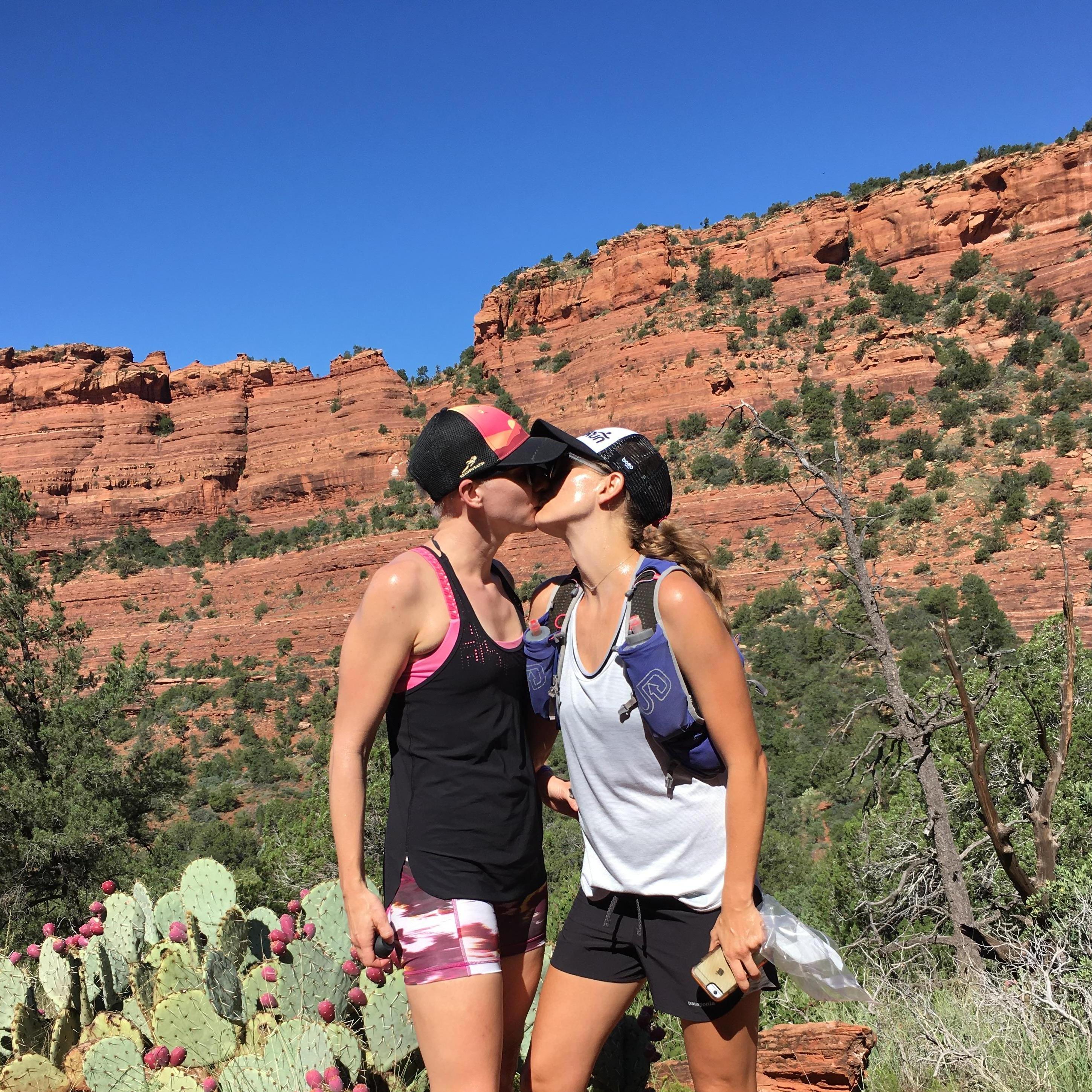One of our many run-cations. Trail running through Sedona, AZ.