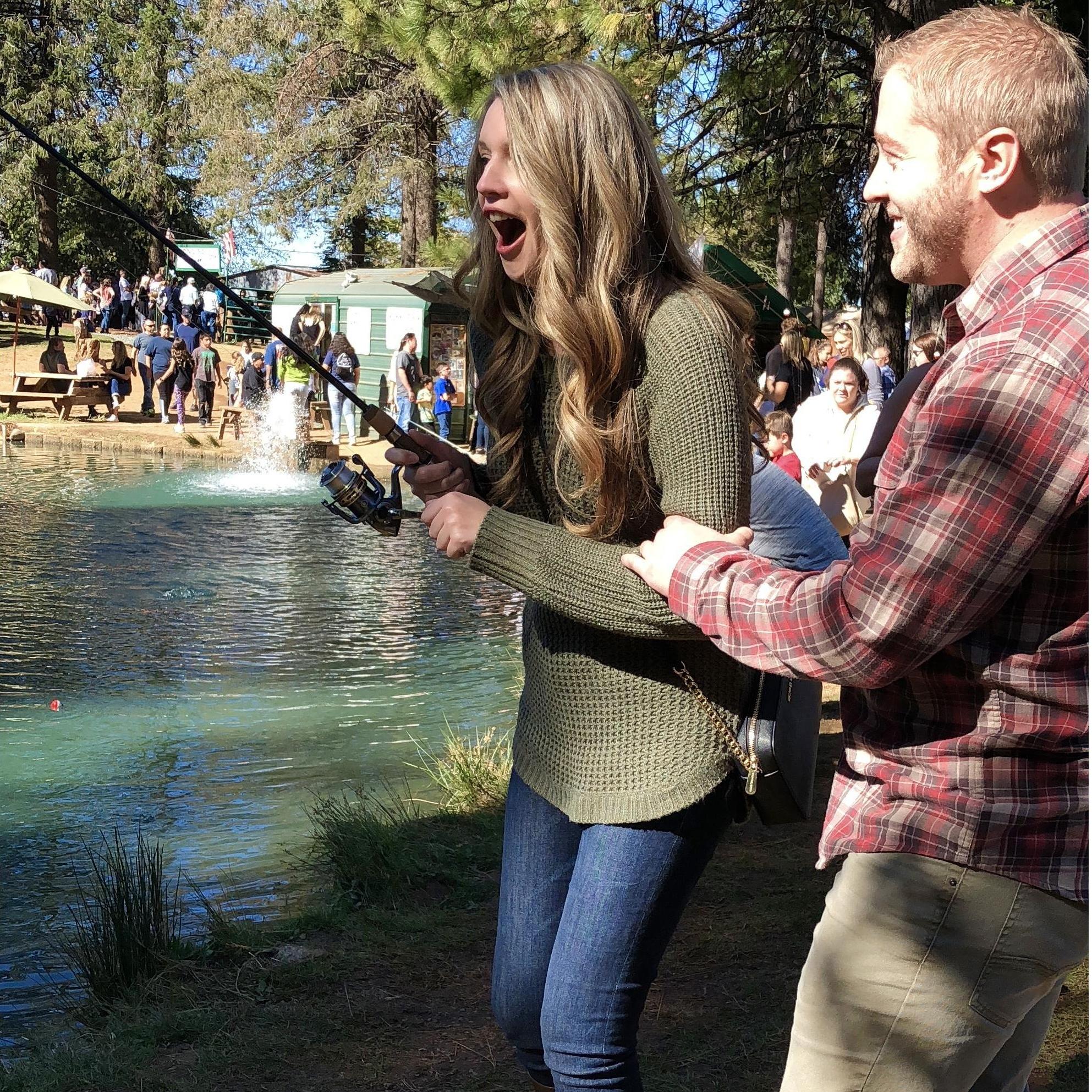 The moment she realized that the proposal was going to happen.