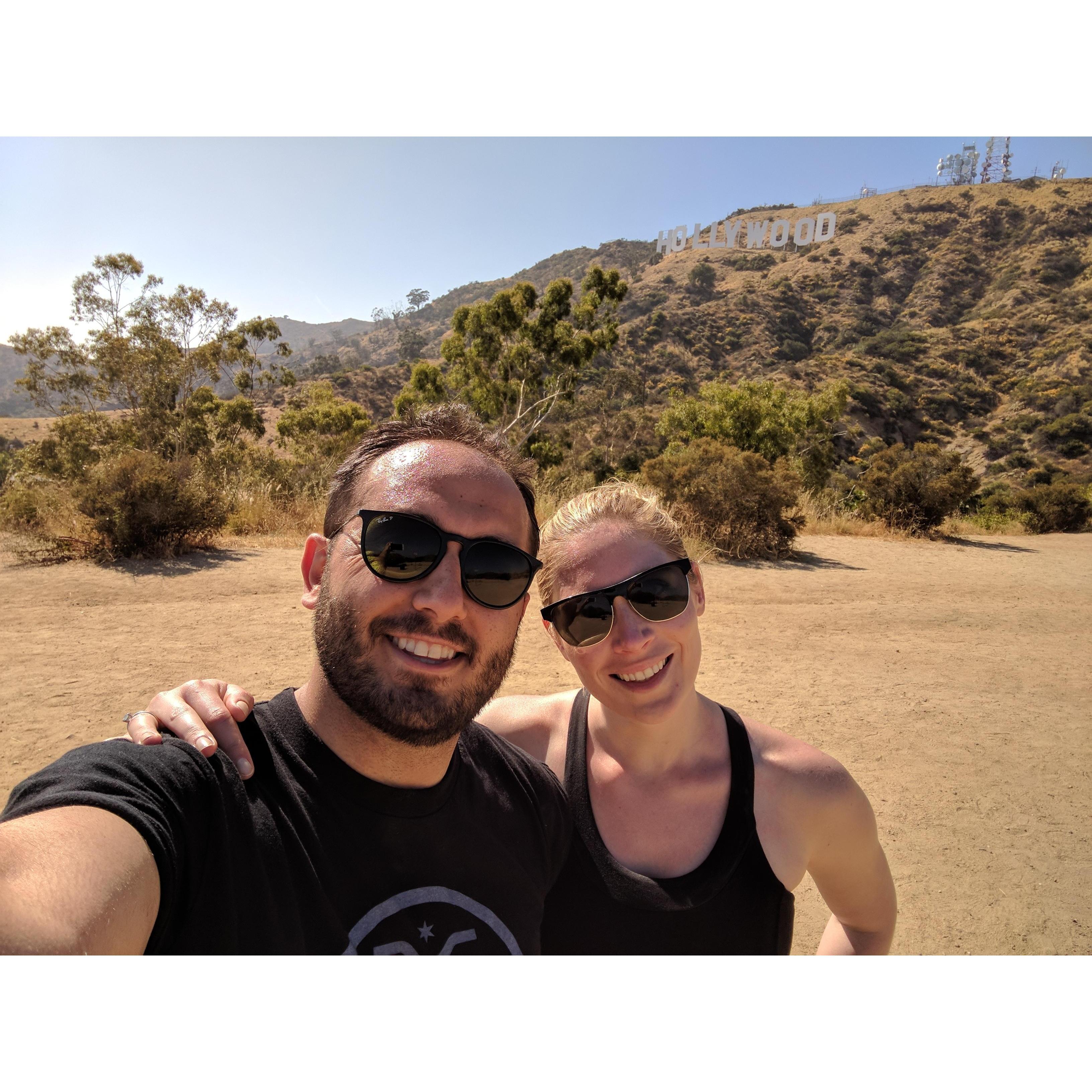 Hiking in the Hollywood Hills in 2017.