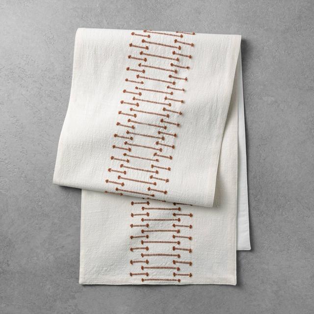 Texture Dash Table Runner Pumpkin Brown / Sour Cream - Hearth & Hand™ with Magnolia