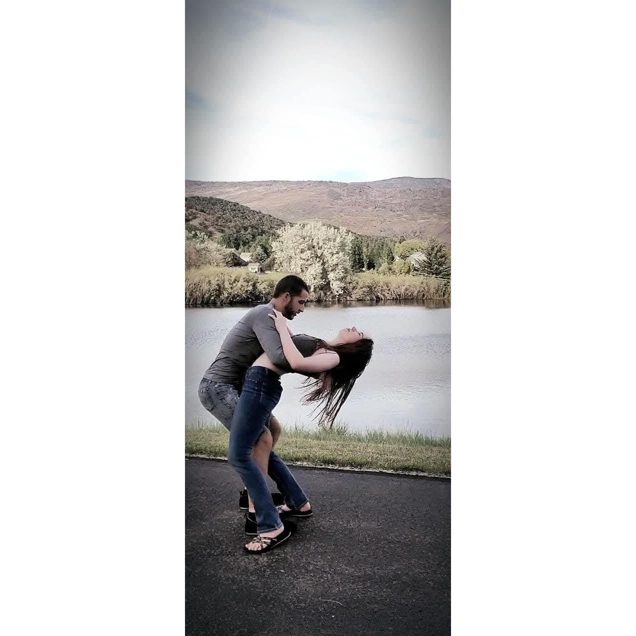 We met dancing. So naturally, we feel the need to dance everywhere we go. - Aspen, Colorado