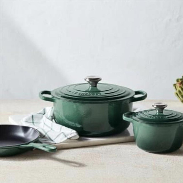 Signature Enameled Cast Iron 5-Piece Cookware Set