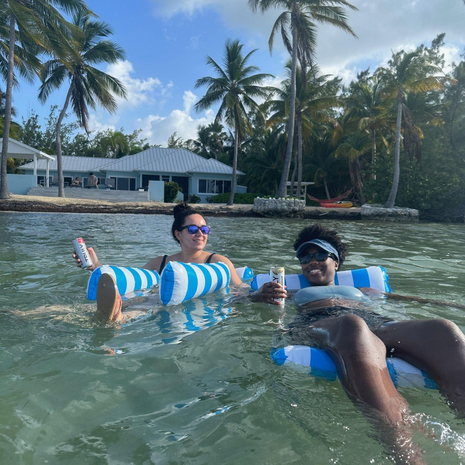 We went on a 30th birthday trip with some friends to Grand Cayman Island. No, we didn't open any bank accounts, but we did snorkel in Bioluminescent Bay.