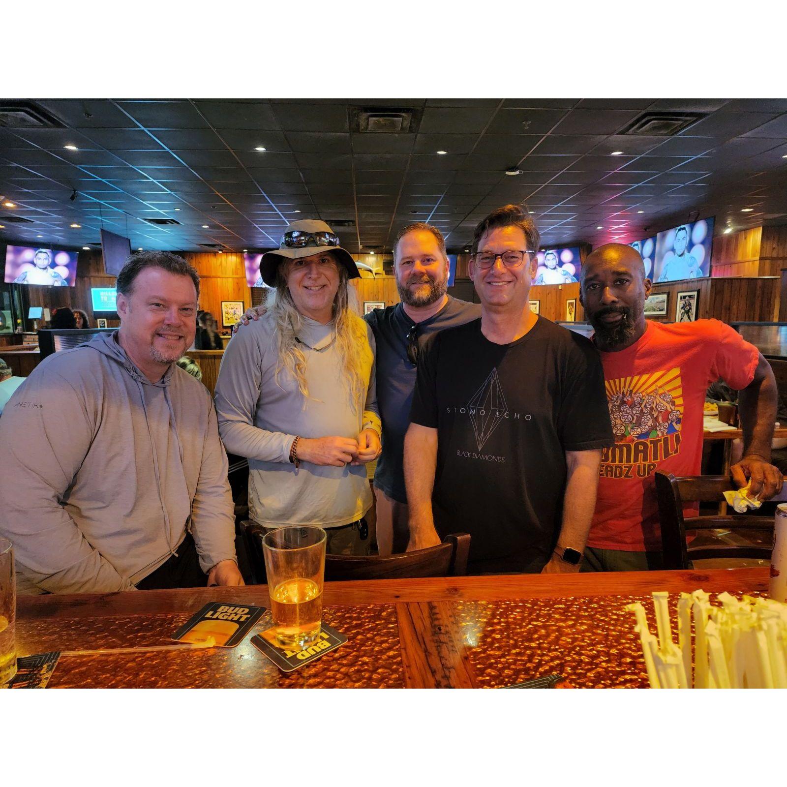 Kevin and his crew from back in the day... Tres, John, Mike & TC