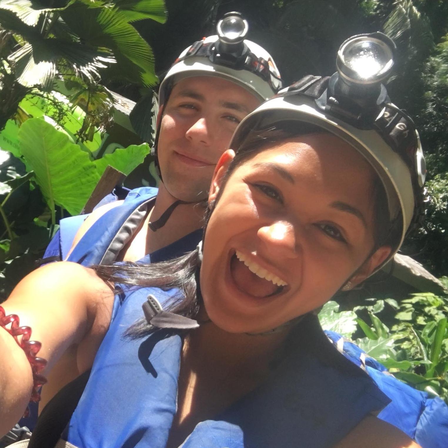 Cave tubing in Belize