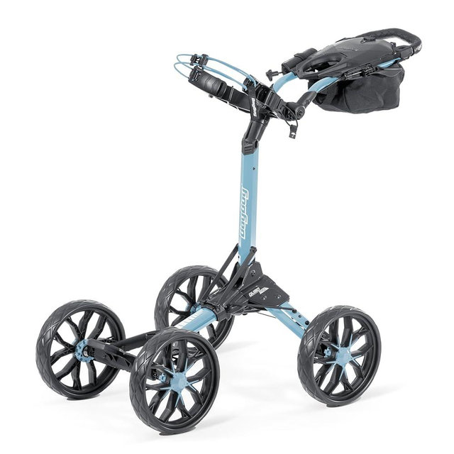 Bag Boy Quad Pro Push Cart, Ice Blue/White