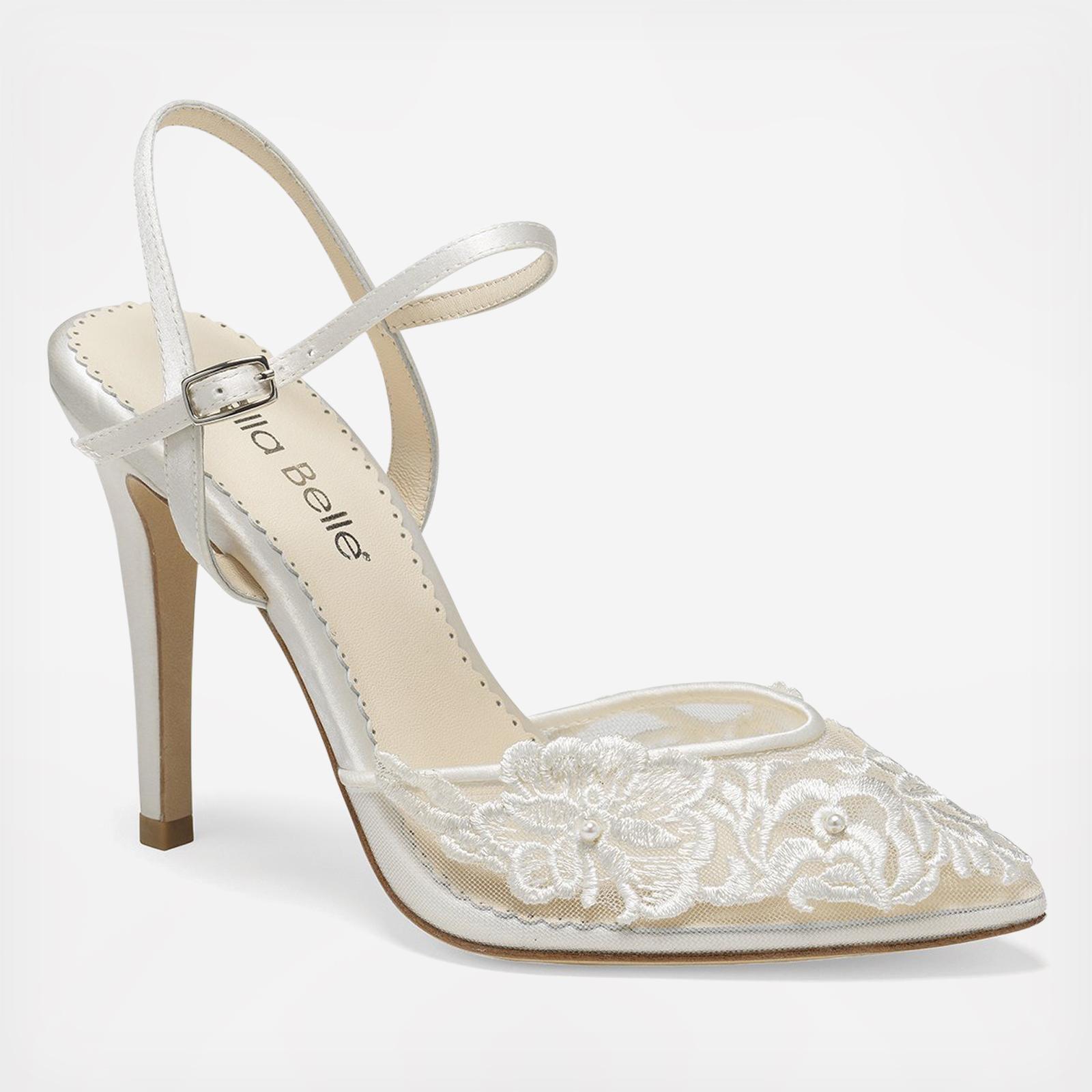 pearl wedding heels