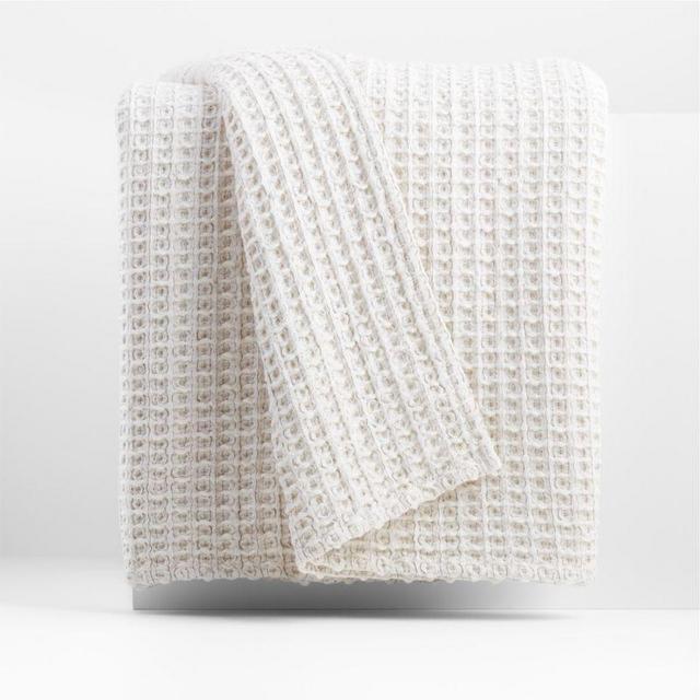 Elis 90" Waffle Throw Blanket by Leanne Ford