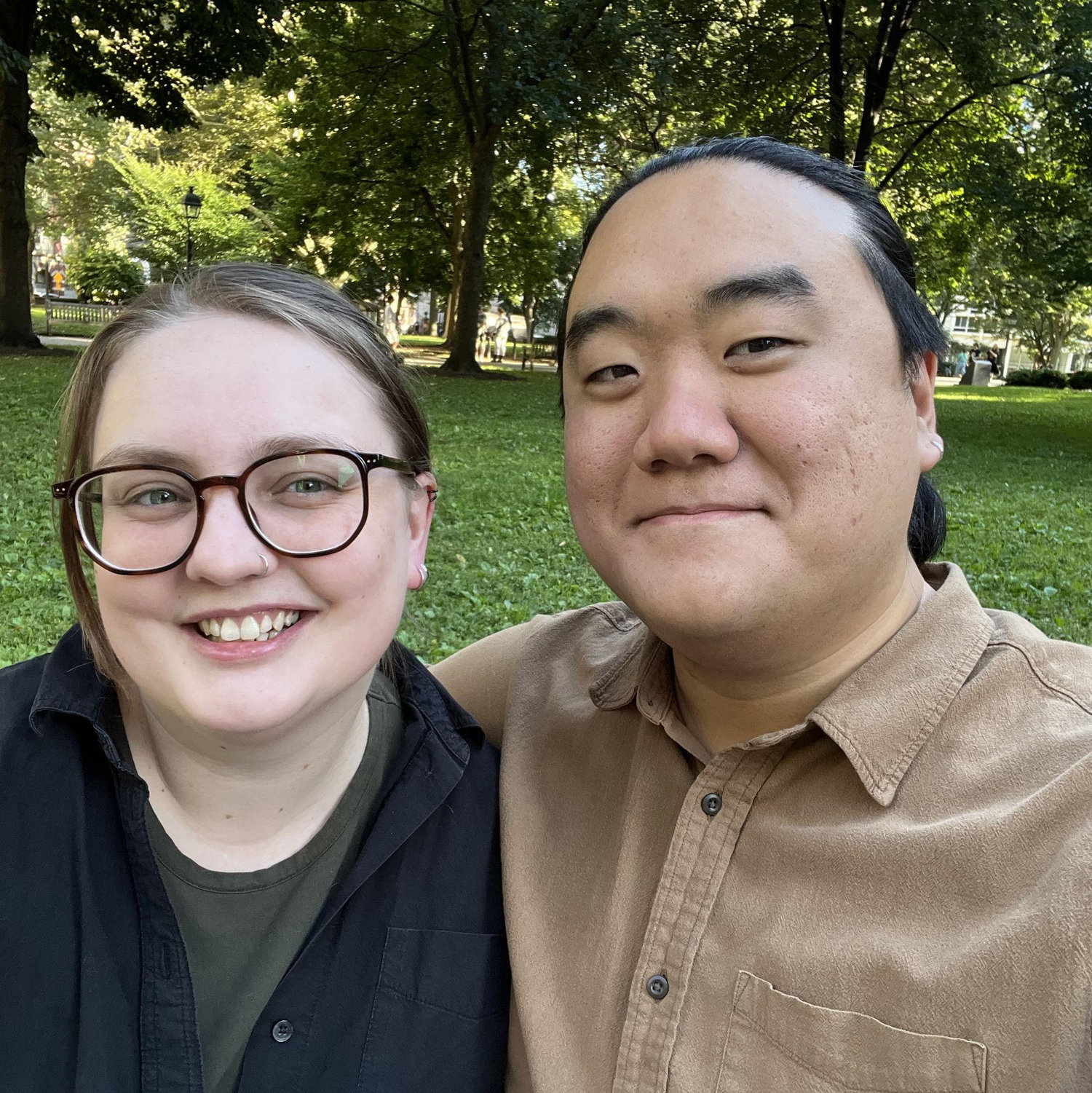 2025 | getting engaged in Washington Square Park, Philadephia