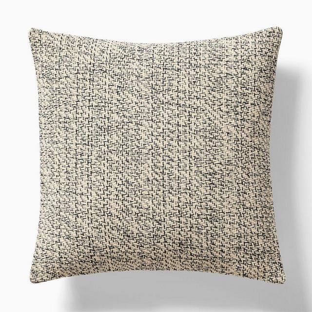Variegated Twill Pillow Cover, 20"x20", Midnight