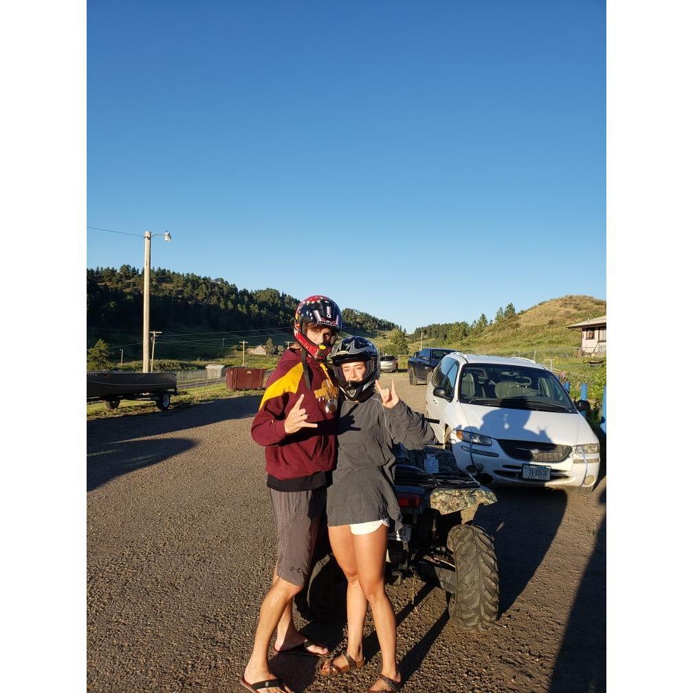 Four wheeler adventures in the mountains--Rocky Boy, MT.